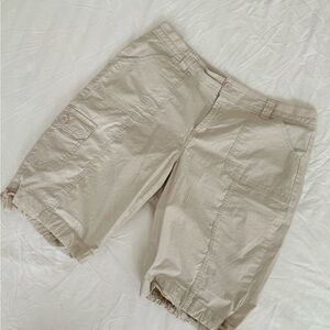 St. John's Bay Tan Cargo Shorts Lightweight Versatile